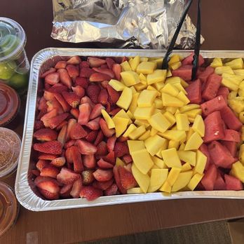 Cibele's Ice Cream - Party tray of Fruit with chamoy tajin salsa and lime - Mexican Near Me - Menlo Park, California Cibele's Ice Cream - Party tray of Fruit with chamoy tajin salsa and lime - Mexican Near Me - Menlo Park, California