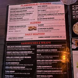 Uncle Ray's Place - Menu