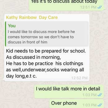 Rainbow Kids Montessori - Continuously avoiding my calls and hesitated to discuss anything - Preschools Near Me - Mountain House, California