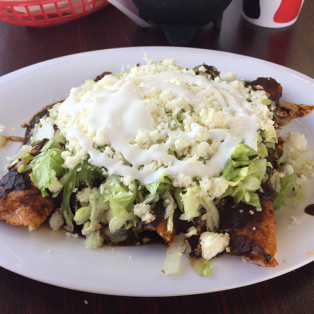La Pasadita Oaxaqueña - Four enchiladas - chicken mole - Mexican Near Me - Guadalupe, California La Pasadita Oaxaqueña - Four enchiladas - chicken mole - Mexican Near Me - Guadalupe, California