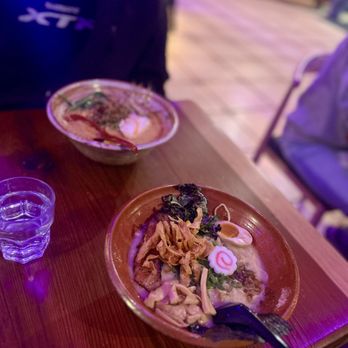 Full Steam Dumpling - Shio Tonkotsu (pork) and Mushroom Shoyu Ramen. My favorite ramen n town. Flavor plus freshness of ingredients are fabulous! - Pop-Up Restaurants Near Me - Santa Cruz, California