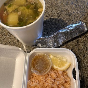 Lupita's Home Style Cocina - Caldo de res served with corn or flour tortillas and Mexican rice - Food Delivery Services Near Me - Modesto, California Lupita's Home Style Cocina - Caldo de res served with corn or flour tortillas and Mexican rice - Food Delivery Services Near Me - Modesto, California