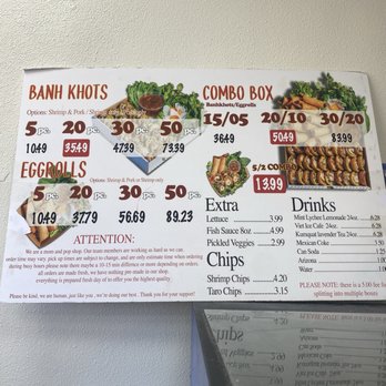 Banh Khot Lady - Menu - Caterers Near Me - Westminster, California