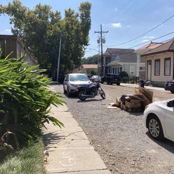 Lamara Coffee & Kitchen - Trash in the street taking up valuable parking space - Vegetarian Near Me - New Orleans, Louisiana