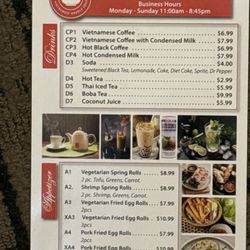 PC Pho - 2/27/2024 PC Pho menu, page 1