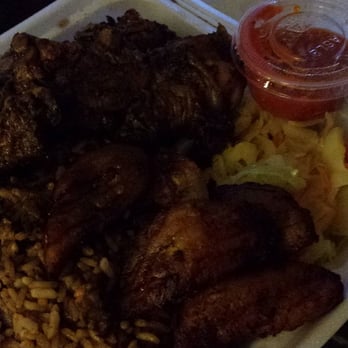 Weekness For Sweetness - Jerk chicken, rice, cabbage, and plantain. - Caribbean Near Me - Greenbelt, Maryland Weekness For Sweetness - Jerk chicken, rice, cabbage, and plantain. - Caribbean Near Me - Greenbelt, Maryland