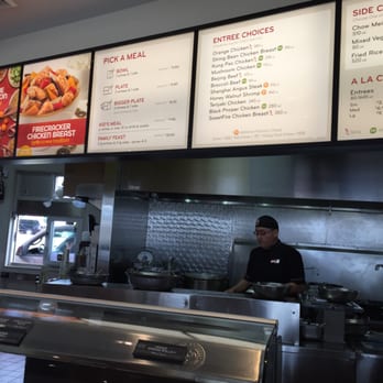Panda Express - Menu and kitchen - Fast Food Near Me - Austin, Texas