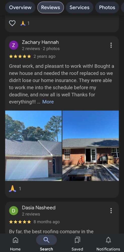 Slide of Floyd's Roofing of the Carolinas