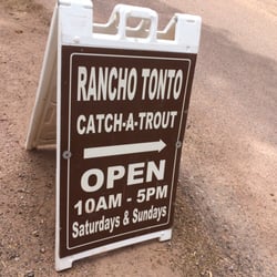 Rancho Tonto Catch A Trout - Lucky to find this on way to hatchery