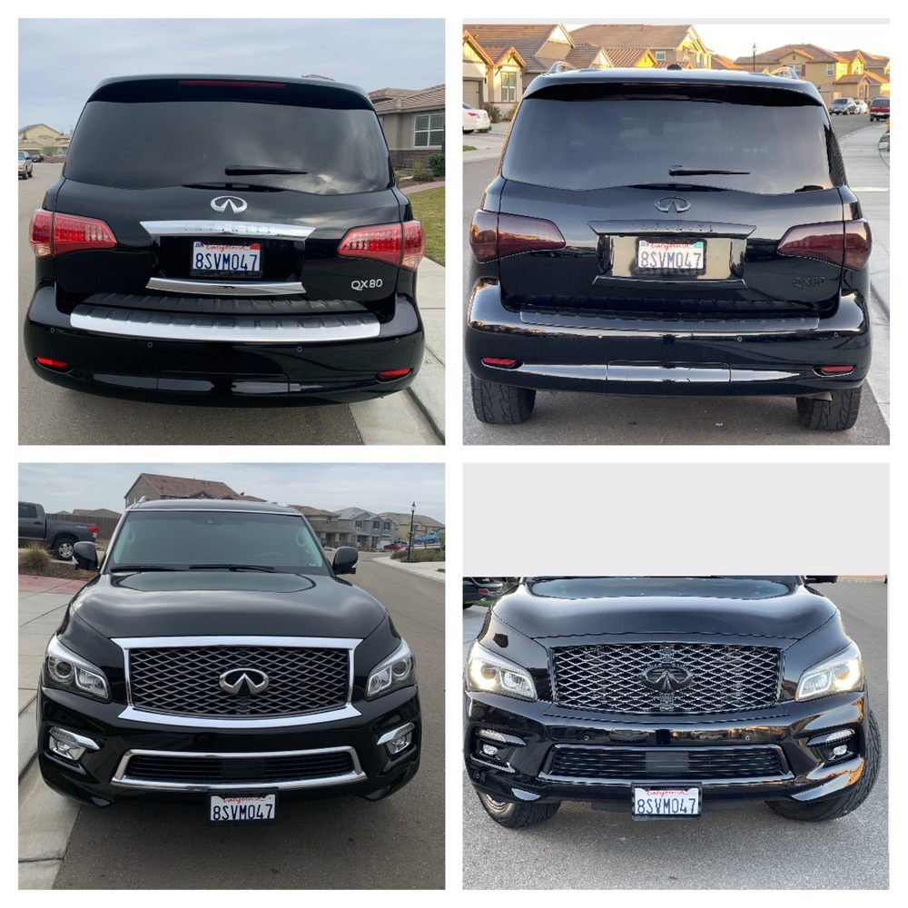 Saints Auto Protective Solutions - Before (left) After (right) - Vehicle Wraps Near Me - Manteca, California Saints Auto Protective Solutions - Before (left) After (right) - Vehicle Wraps Near Me - Manteca, California