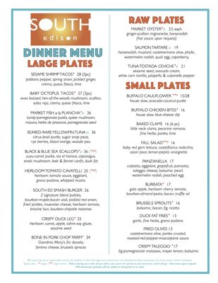 Menu photo 1 South Edison Montauk, NY Menu photo 1 South Edison Montauk, NY