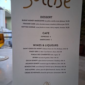 Sottise - The dessert menu. - French Near Me - Phoenix, Arizona Sottise - The dessert menu. - French Near Me - Phoenix, Arizona