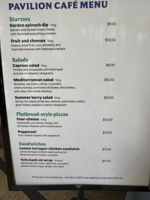 Menu photo 1 Sculpture Garden Pavilion Cafe Washington, DC, DC Menu photo 1 Sculpture Garden Pavilion Cafe Washington, DC, DC