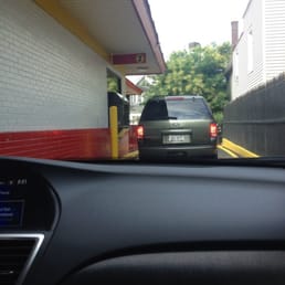 The parking lot and drive thru is a death trap because it's so tight!!