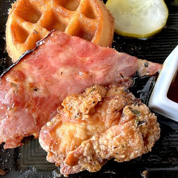 Tasting House - Chicken & Waffles (deconstructed) - Wine Bars Near Me - Los Gatos, California