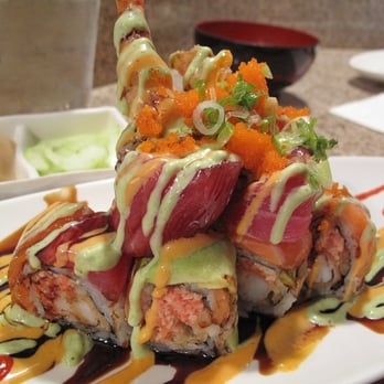 Sushi Asahi - A delicious tower of sushi - Sushi Bars Near Me - Riverside, California