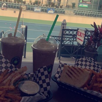 Courtside Caffe - Grilled Chicken Panini and Mocha Frap this was so good - Sandwiches Near Me - Burbank, California