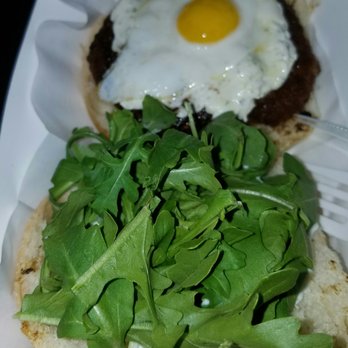 Purple People Eatery - Truffle Burger $12 - New American Near Me Purple People Eatery - Truffle Burger $12 - New American Near Me