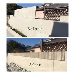 Added top row of block caps to existing block wall