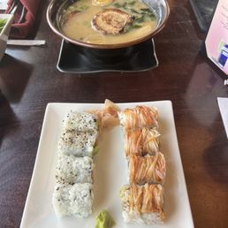 Salmon Roll, Jim's Crab Roll and Ramen! Salmon Roll, Jim's Crab Roll and Ramen!