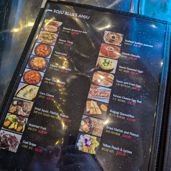 Soju Blues - Menu - Korean Near Me - Houston, Texas