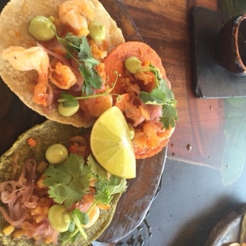 Hotel La Zebra - Shrimp tacos at La Zebra restaurant. Incredible food. - Hotels Near Me - Tulum, ROO