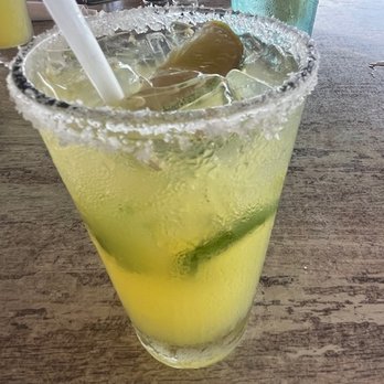 Shuckers - My Spicy Jalapeno Margarita was spicy, tangy, and refreshing! - Seafood Near Me - Jensen Beach, Florida
