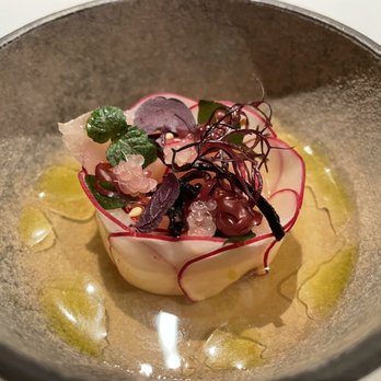 Oriole - Hiramasa w/ radish, shio kombu and apple - New American Near Me - Chicago, Illinois Oriole - Hiramasa w/ radish, shio kombu and apple - New American Near Me - Chicago, Illinois