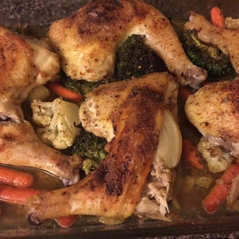Soul Sing Cuisine - Roasted Chicken Quarters w/ Vegetables - Caterers Near Me Soul Sing Cuisine - Roasted Chicken Quarters w/ Vegetables - Caterers Near Me