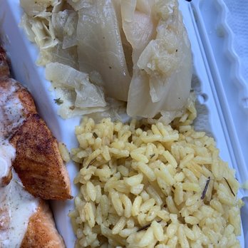 Soul Kuisine Cafe - Side of Seasoned Rice and Side of Cabbage - Soul Food Near Me - Baltimore, Maryland
