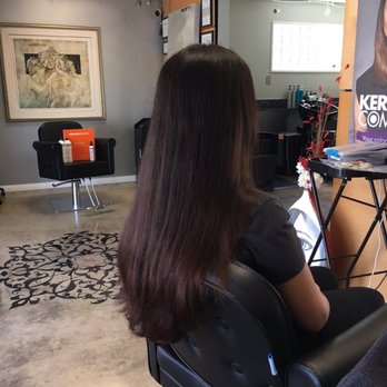 Bloom Salon Spa - Getting my before photo taken in salon chair - Hair Salons Near Me - Long Beach, California Bloom Salon Spa - Getting my before photo taken in salon chair - Hair Salons Near Me - Long Beach, California