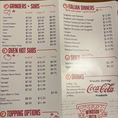 Menu photo 3 Pizza Chef Windsor, VT