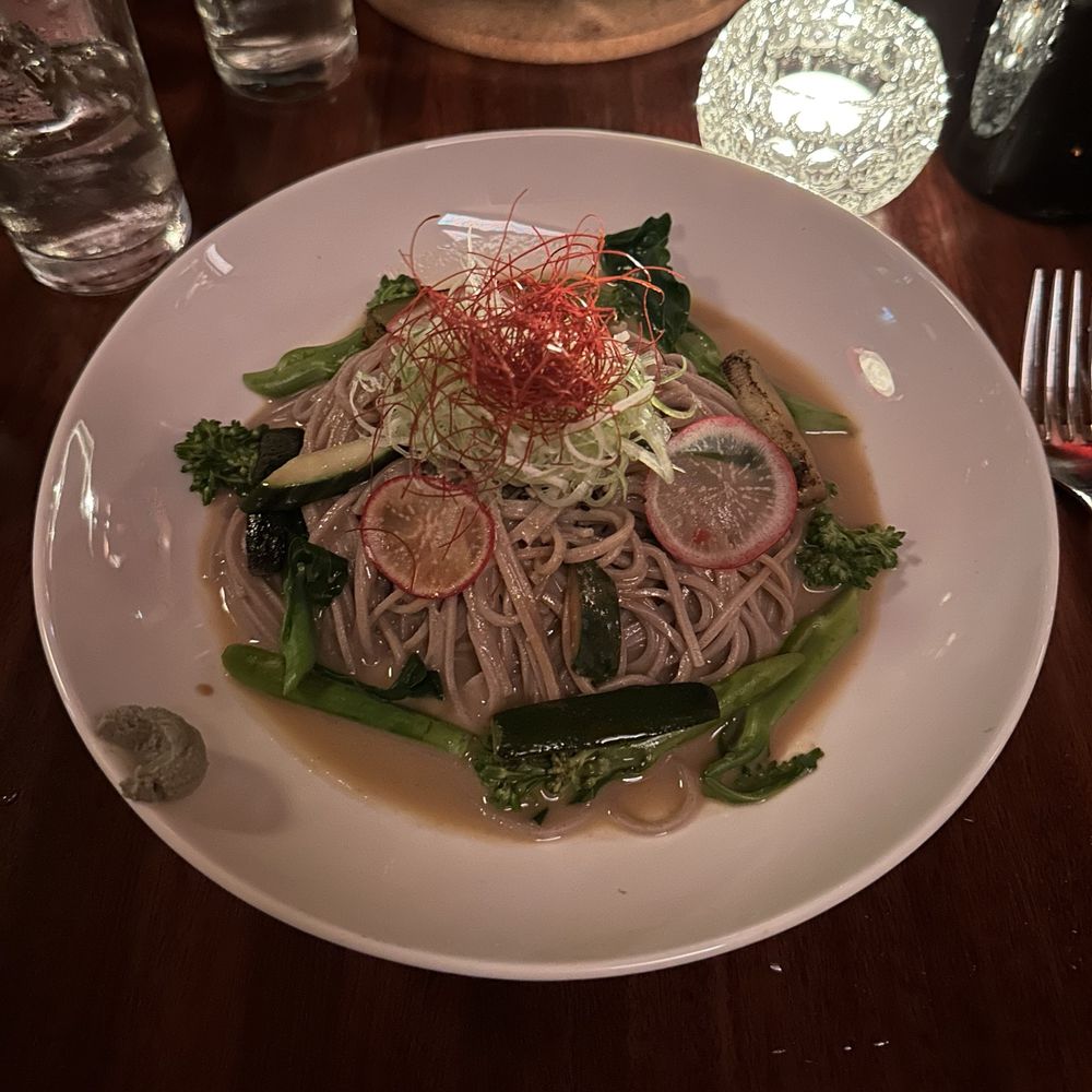 Cold soba noodles