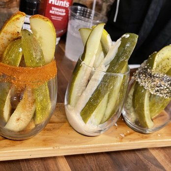 Old Towne's Alibi - Pickle flight - Bars Near Me - Petersburg, Virginia Old Towne's Alibi - Pickle flight - Bars Near Me - Petersburg, Virginia