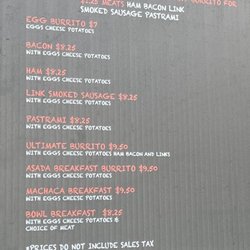 Bean Me Up Xpresso - Menu