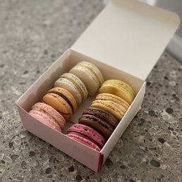 a box of macarons