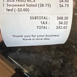 Yanagi Sushi & Grill - Price was decent
