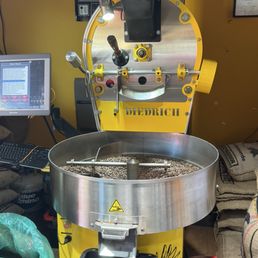 Beans getting roasted while I was there