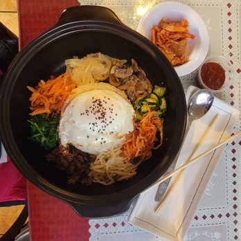 Ocean Fish & Chips - Beef bibimbap top view - Fish & Chips Near Me - Marysville, California Ocean Fish & Chips - Beef bibimbap top view - Fish & Chips Near Me - Marysville, California