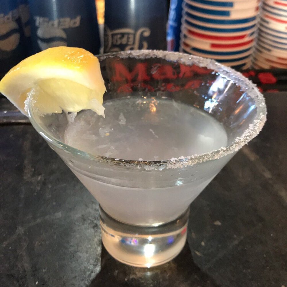 AJs Corner Brick Bar & Grill - Lemon drop with Glacier 45 huckleberry vodka. - Pizza Near Me - Baker City, Oregon