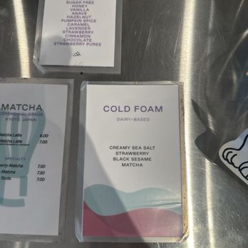 Three Fields Coffee - Sweetners and cold foam options - Coffee & Tea Near Me - Alhambra, California Three Fields Coffee - Sweetners and cold foam options - Coffee & Tea Near Me - Alhambra, California