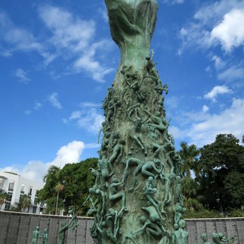 Holocaust Memorial Miami Beach - Kenneth Treister; Holocaust Memorial; 1990; bronze - Landmarks & Historical Buildings Near Me - Miami Beach, Florida Holocaust Memorial Miami Beach - Kenneth Treister; Holocaust Memorial; 1990; bronze - Landmarks & Historical Buildings Near Me - Miami Beach, Florida