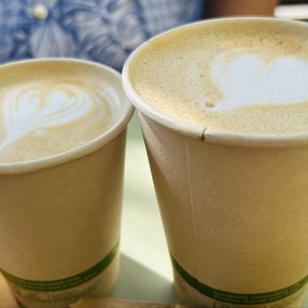 Backhaus - Flat white and vanilla latte (house made vanilla syrup) - Bakeries Near Me - San Mateo, California Backhaus - Flat white and vanilla latte (house made vanilla syrup) - Bakeries Near Me - San Mateo, California