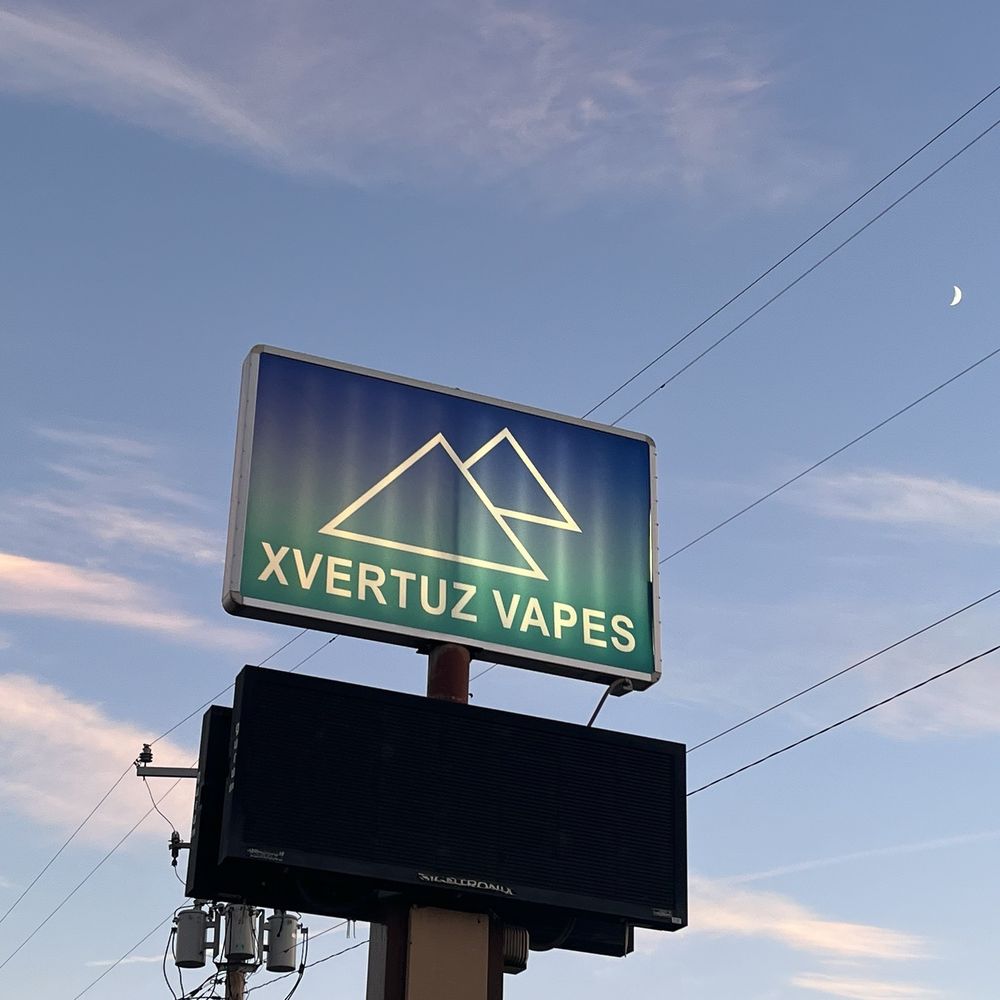 Xvertuz Vapes - Main sign they moved locations. - Vape Shops Near Me - Vernal, Utah