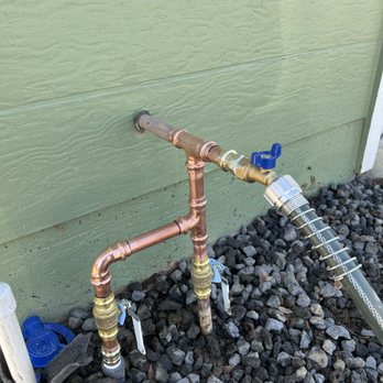 Eagleview Landscaping - Replaced old gate valves and installed this ball valves with new spigot - Landscaping Near Me Eagleview Landscaping - Replaced old gate valves and installed this ball valves with new spigot - Landscaping Near Me