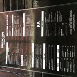 Bueycup - Menu