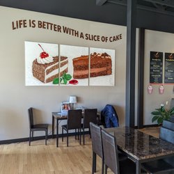 Cake Creations - The interior is a great place to meet and get to know new friends, have a coffee, or ice cream in summertime!