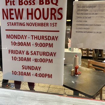 Pit Boss BBQ - New Hours starting 11/1/2020 - Barbeque Near Me - Hapeville, Georgia Pit Boss BBQ - New Hours starting 11/1/2020 - Barbeque Near Me - Hapeville, Georgia
