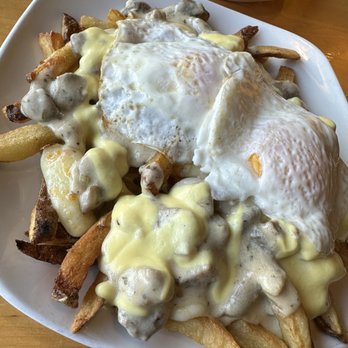 The Roost - Breakfast poutine with mushroom gravy - Breakfast & Brunch Near Me - Indianapolis, Indiana