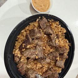 Steak and rice